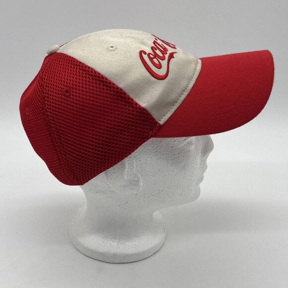 Coca Cola Strapback Cap Trucker Hat Adjustable Embroidered Mesh Company Issued - Picture 4 of 10